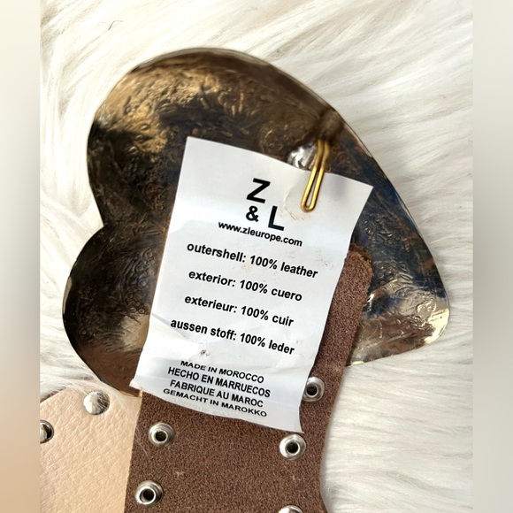 Free People Wildheart Studded Leather Belt Size M/L - Picture 11 of 15